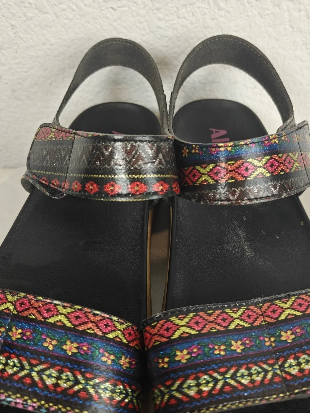 Alegria Playa Comfort Platform Sandals – Adjustable Straps US 9-9.5 Boho Chic